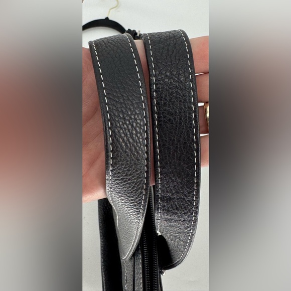 Wilson Leather Black Leather Top Handle Hand Bag Purse - Picture 15 of 15